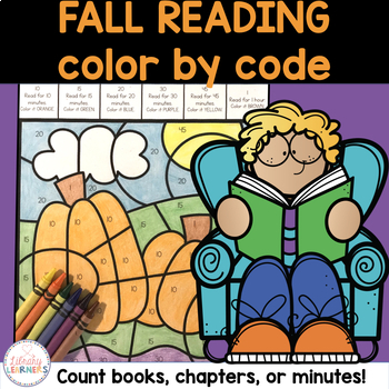 Preview of Fall Reading Promotion Challenges Activities Color by Code School Library