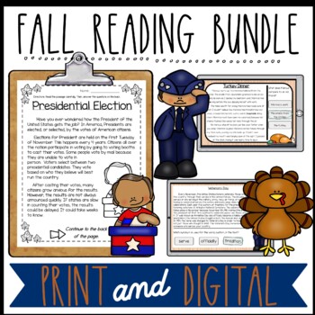 Preview of Fall Reading Bundle