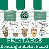 Starbooks Reading Coffee Shop Bulletin Board, Literacy, EL
