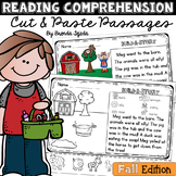 Fall Reading Comprehension Cut & Paste Passages: Halloween