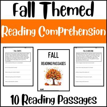 Preview of Fall: Reading Comprehension Passages