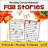 Fall Reading Comprehension Passages, Activities and Questi