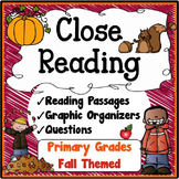 Fall Reading Comprehension Passages & Questions 1st 2nd Gr