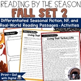 Fall Reading Comprehension Passages Thanksgiving, Turkey, 
