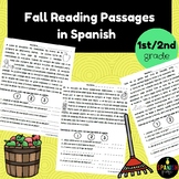Fall Reading Comprehension Passages in Spanish (Lectura facil en español)