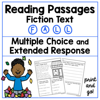 Preview of Fall Reading Comprehension Passages with Fall Writing About Reading