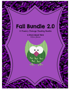 Preview of Fall Reading Fluency Bundle 2.0