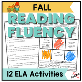 FALL Reading Fluency Practice, 2nd 3rd, Printable Worksheets
