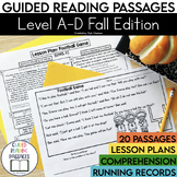 Fall Reading Passages | Fiction | Level A-D | Guided Readi