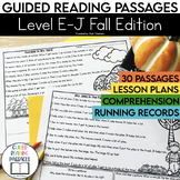 Fall Reading Passages | Level E-J | Fiction | Comprehensio