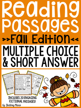 Fall Reading Passages Multiple Choice And Short Answer