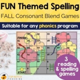 Fall Reading and Spelling Games for Consonant Blends | Fal