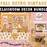 Fall Retro Vintage Classroom Decor Bundle | Fall Classroom Decor