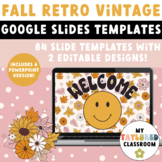 Fall Retro Vintage Google Slides Templates | Fall Classroom Decor