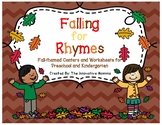 Fall Rhyming Centers and Worksheets