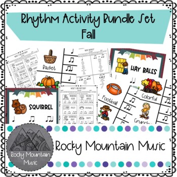 Preview of Fall Rhythm Activity Bundle Set