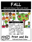 Fall Roll and Colour | Roll and Stack | Kindergarten