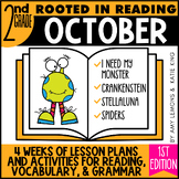 Fall Rooted in Reading for 2nd Grade | Crankenstein, Monster, Stellaluna, Spider