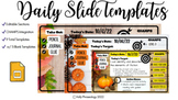 Fall Rustic Daily Google Slide Templates 