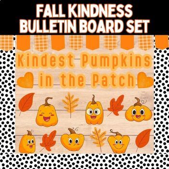 Preview of Fall SEL Bulletin Board Kit Pumpkin Bulletin Board and Halloween Door Decor Set