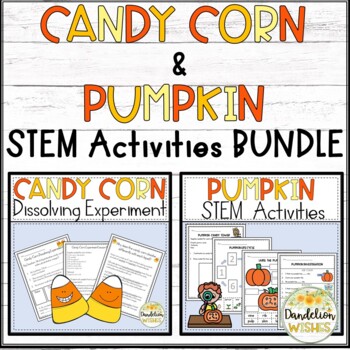 Preview of Fall STEM Activities BUNDLE with Candy Corn and Pumpkin Experiments