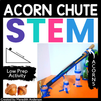 Preview of Fall STEM Activity Challenge Acorn Chute Great for Family STEM Night