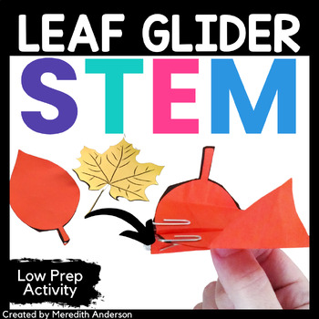 Preview of Fall STEM Challenge - Low Prep Paper Engineering Leaf Glider STEM Family Night