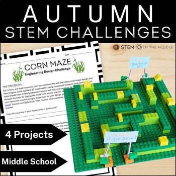 Preview of Fall STEM Challenges and Autumn STEM Activities for Middle School