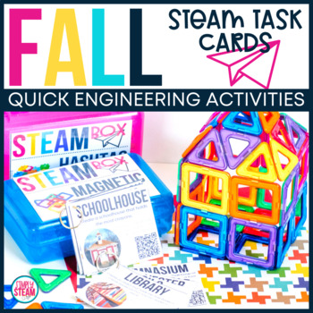 Preview of Fall STEM Task Cards | Autumn STEM Task Cards