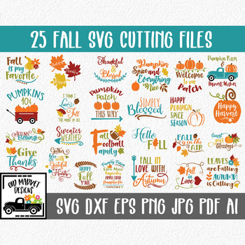 Download Fall Svg Cut File Bundle 25 Autumn Images Clip Art More By Oldmarket PSD Mockup Templates