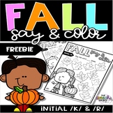Say and Color: Fall Edition