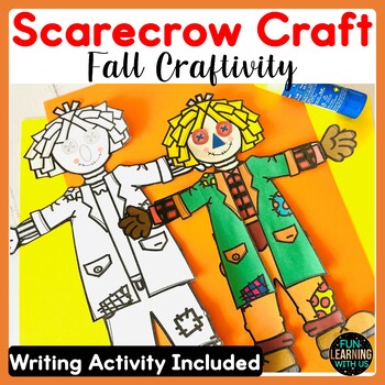 Preview of Fall Scarecrow Craftivity | Autumn Craft activity | Seasonal Craft