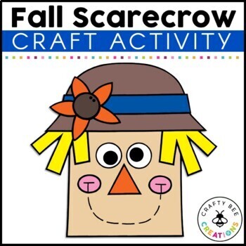 Preview of Fall Scarecrow Craft | Thanksgiving Activities | Fall Bulletin Board | Template