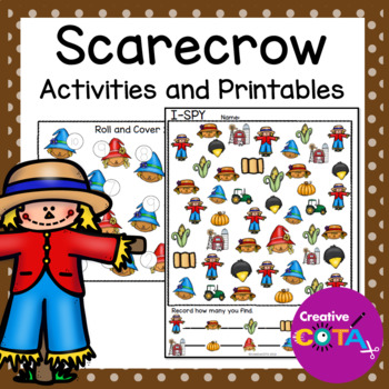Preview of Occupational Therapy Fall Scarecrow Writing and Math Activities and Worksheets