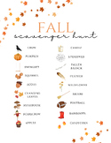 Fall Scavenger Hunt