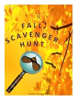 Preview of Fall Scavenger Hunt Activity Distance Learning