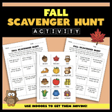 Fall Scavenger Hunt Activity - Indoor Movement Activity