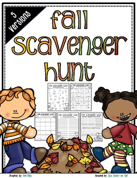 Preview of Fall Scavenger Hunt - Fall Nature Walk Exploration