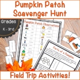 Fall Scavenger Hunt | Pumpkin Patch Field Trip Activities 
