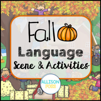 Preview of Fall Picture Scene for Speech Therapy - Language Scene