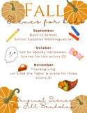 Fall Scenes and Monologues for Kids