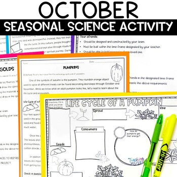 Preview of Fall Science Activities for October