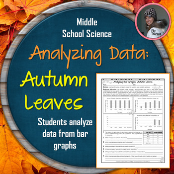 Preview of Fall Science Activity: Analyzing Data with Autumn Leaves Bar Graph Worksheet