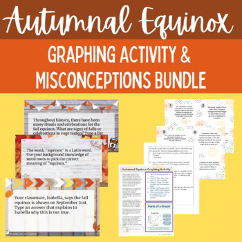 Preview of Fall Science Graphing Activity and Misconception Bundle NGSS Earth Science