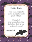 Fall Science Mini Unit: Batty Bats