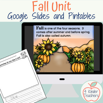 Preview of Fall Science Unit: Fall Leaves, Animals in Fall, Fall Activities / Google Slides