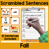 Fall Scrambled Sentences Center