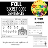 Fall Secret Code Sentences