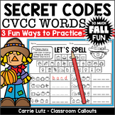 Fall Secret Spelling Codes - CVCC Ending Blends