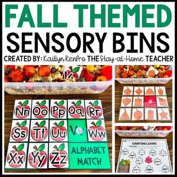 Preview of Fall Preschool Sensory Bins | Fall Toddler | Fine Motor Skills Activities